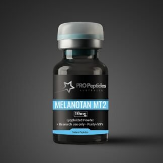 Melanotan II (MT2) peptide in a laboratory vial